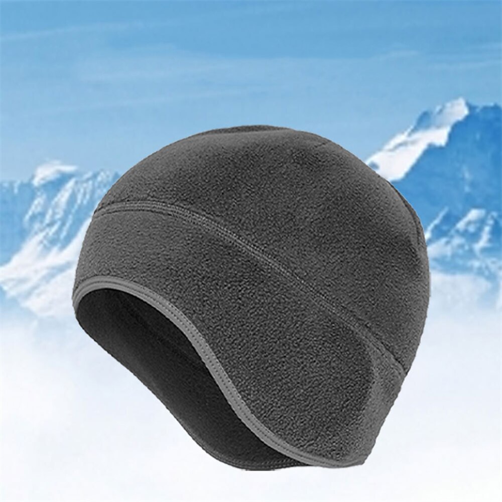 Herren Mütze für Wanderer Sturmhaube Winter Außen warm Windundurchlässig Komfortabel Feste Farbe Polyester Schwarz Blau Grau für Angeln Camping / Wandern / Höhlenforschung Reisen Lightinthebox