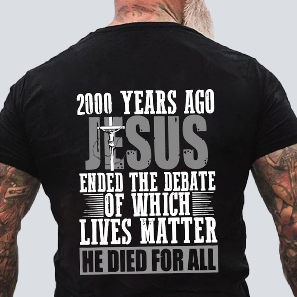 Herren Jesus Lustiger Slang T Shirt Kurzarm T-Shirt 3D-Druck Rundhalsausschnitt Hemd Modisch Athleisure Strasse Sports Outdoor Täglich Schwarz Blau Grün Sommer Frühling Bekleidung S M L XL XXL XXXL Lightinthebox