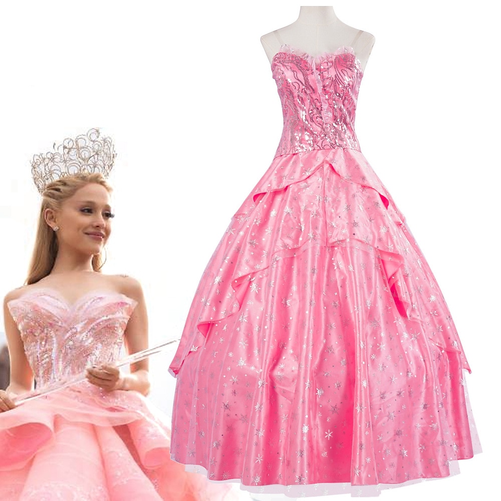 Böse Hexe Fee Glinda Kleid Kostüm Damen Film Cosplay Kostüme zum Thema Film und Fernsehen Halloween Karneval Leistung Party Bühne Lightinthebox