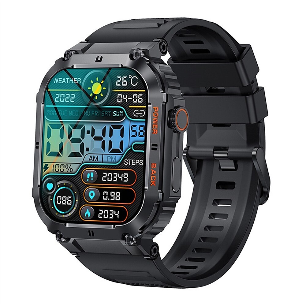 K57pro Smartwatch-Armband für Herren und Damen, wasserdicht, robust, großes HD-Display, Fitness-Sport-Tracker, Smartwatch für Android und iOS Lightinthebox