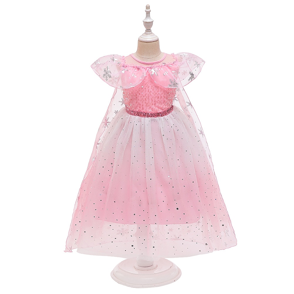 Frozen Böse Prinzessin Elsa Glinda Kleid Blumenmädchen Kleid Tüll-Kleider Mädchen Film Cosplay Kostüme zum Thema Film und Fernsehen Halloween Karneval Leistung Party Bühne Lightinthebox