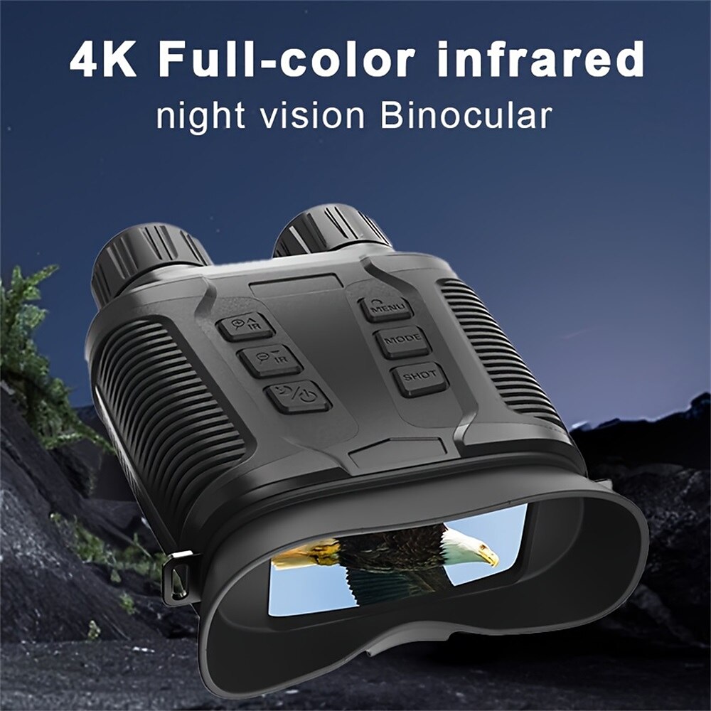 4K-Infrarot-Nachtsichtfernglas in Vollfarbe, 36 MP, UHD-Mikrolicht, verbesserter 10-facher optischer 8-facher Digitalzoom, CMOS-Sensor für die Jagd Shooting geeignet für Valentinstag Lightinthebox