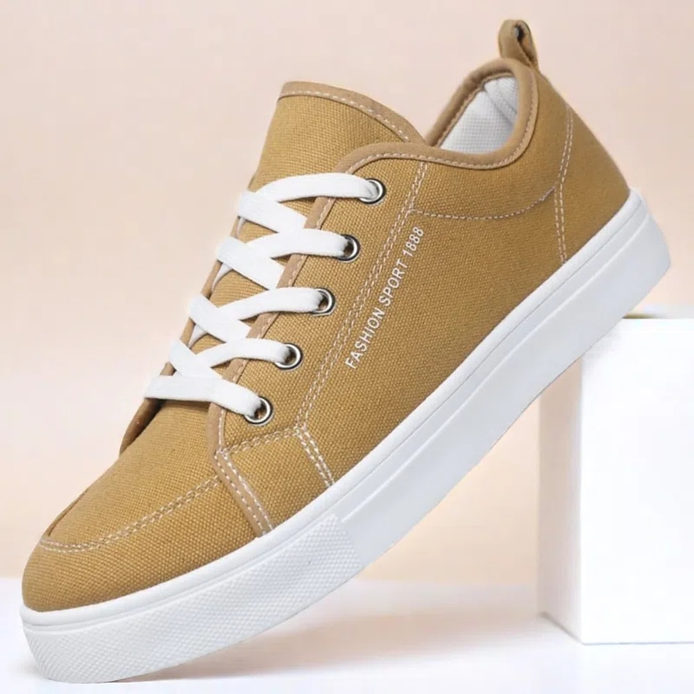 Casual Canvas Sneaker für Herren - leichte Schnürschuhe mit strapazierfähiger Sohle für den Alltag und Outdoor-Aktivitäten Lightinthebox