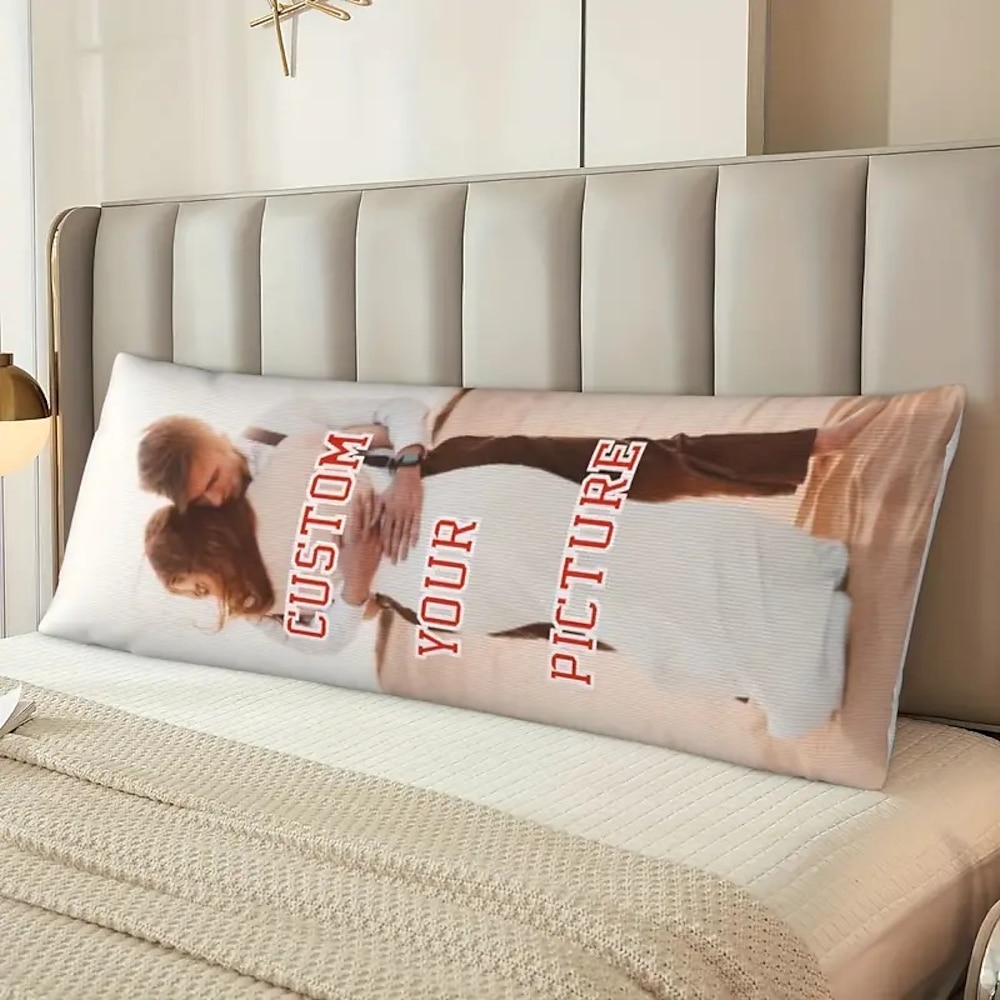 benutzerdefinierte Körperkissenbezug fügen Sie Ihr Bild personalisiertes Geschenk Foto-Design Bild Kissen Bett Kissenbezug Kissenbezug 1Stk maßgefertigt Lightinthebox