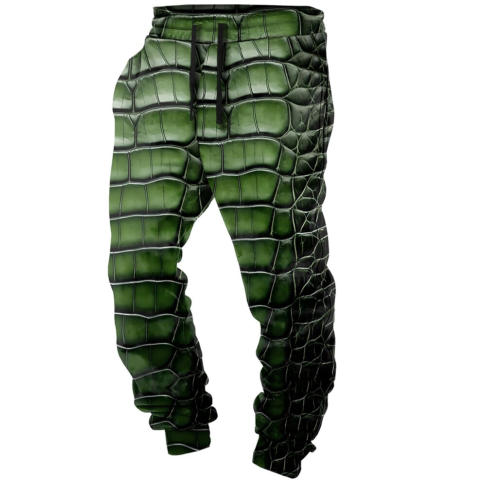 Herren 3D-Druck Kostüm Jogginghose Trainingshose Hose Hosen Mittlere Taillenlinie Elastischer Kordelzug in der Taille Aktiv Vintage Brautkleider schlicht Outdoor Cosplay Kostüme Strassenmode Mit Lightinthebox