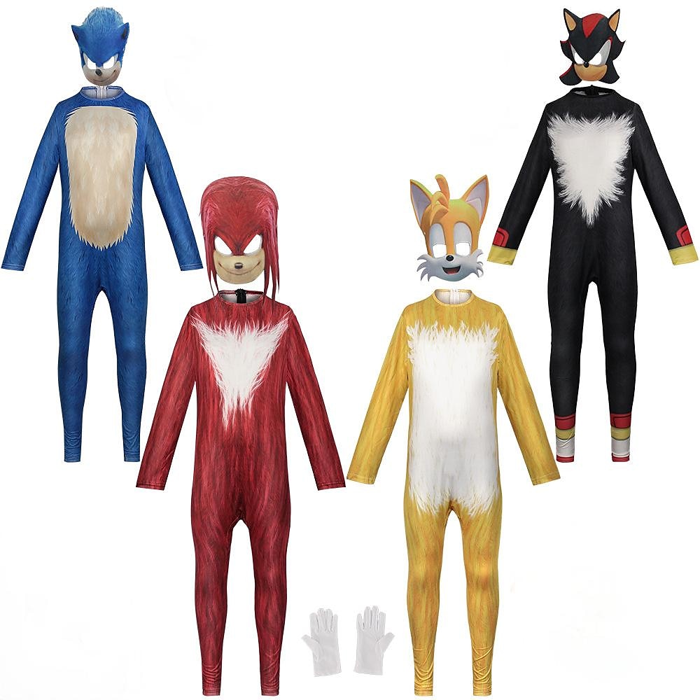 Schall Super Sonic Austattungen Kostüm Bodysuits Jungen Film Cosplay Karneval Kindertag Welttag des Buches Leistung Party Geburtstag Lightinthebox