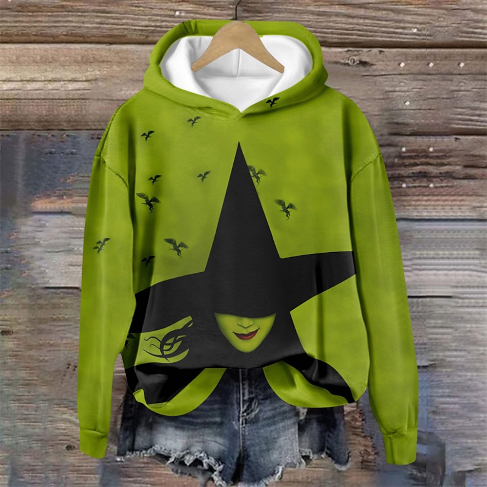 Böse Shiz-Universität Hexe Glinda Elphaba Kapuzenshirt 3D Zeichen Grafik Für Paar Herren Damen Erwachsene Maskerade 3D-Druck Party Freizeitskleidung Lightinthebox