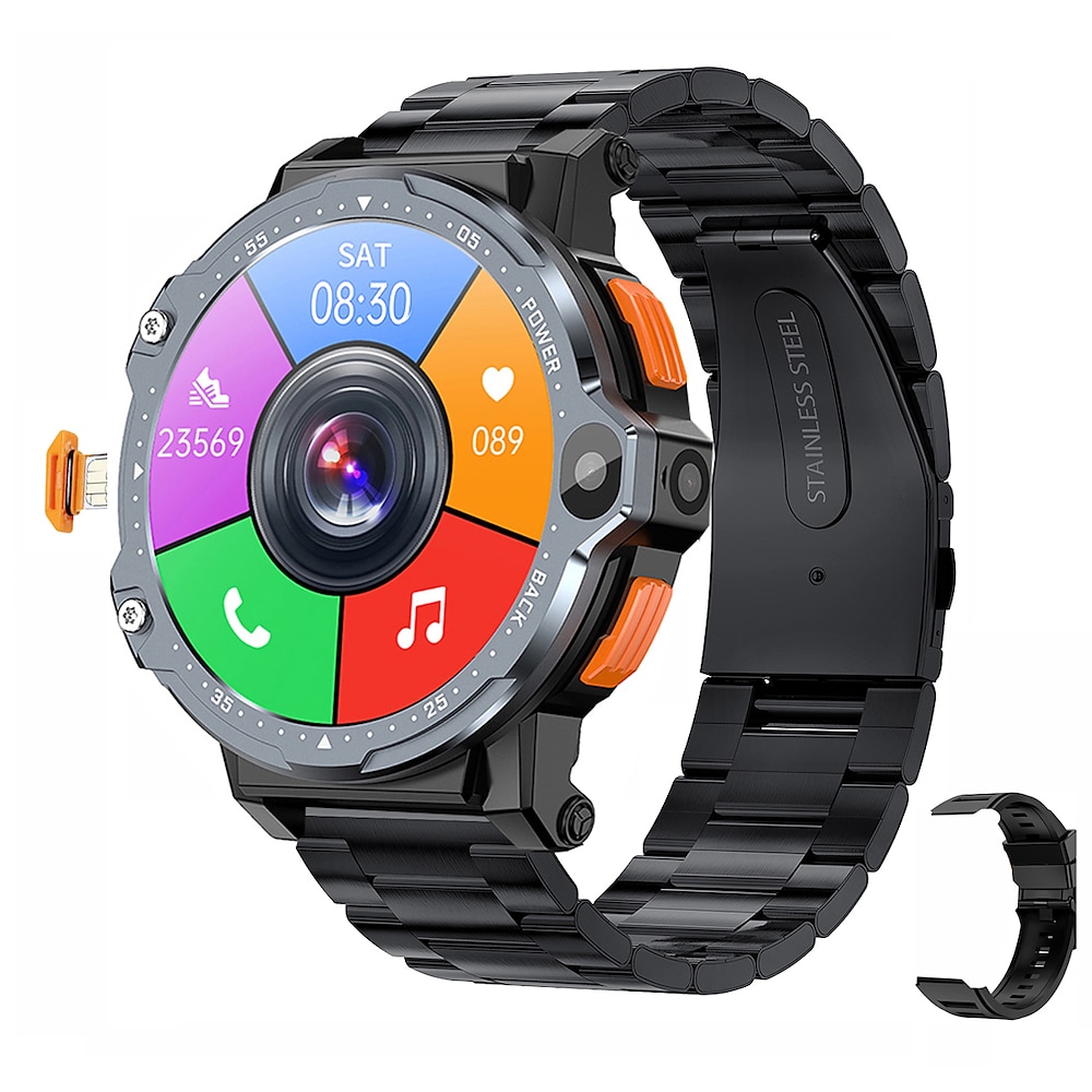 iMosi PG999 Smartwatch 1.54 Zoll Smart Watch Telefon 4G Schrittzähler Anruferinnerung Herzschlagmonitor Kompatibel mit Null Herren GPS Langer Standby Freisprechanlage IP 67 43mm Uhrengehäuse Lightinthebox