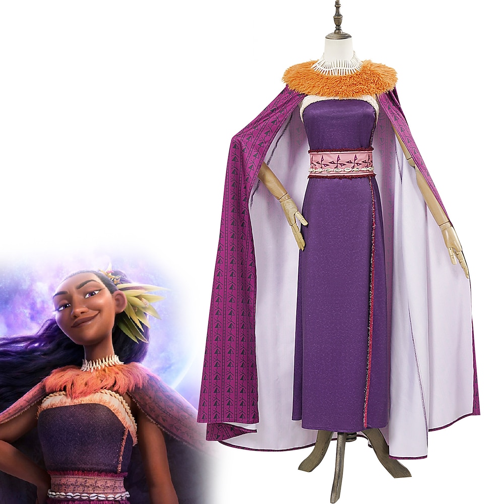 Moana Schurke Matangi Kleid Umhang Kostüm Damen Faschingskostüme Film Cosplay Kostüme zum Thema Film und Fernsehen Halloween Karneval Leistung Party Lightinthebox