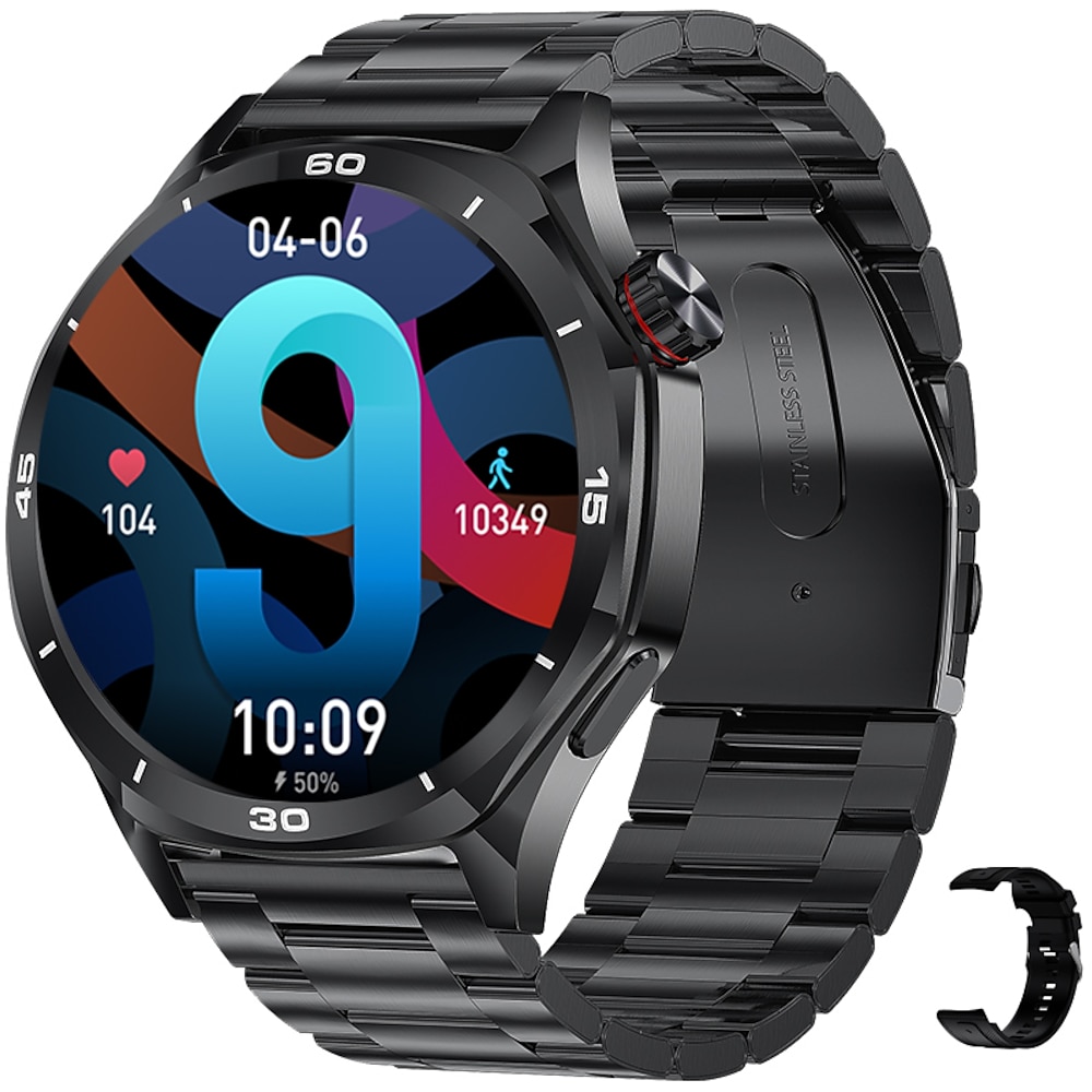 iMosi i129 Smartwatch 1.52 Zoll Smartwatch Fitnessuhr Bluetooth Schrittzähler Anruferinnerung AktivitätenTracker Kompatibel mit Android iOS Damen Herren Freisprechanlage Wasserdicht Mediensteuerung Lightinthebox