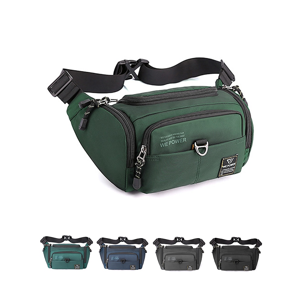 Gürteltasche für Herren mit mehreren Fächern und verstellbarem Gurt, langlebiges wasserdichtes Design, ideal für Reisen, Wandern und Outdoor-Aktivitäten Schwarz Armeegrün Blau Lightinthebox