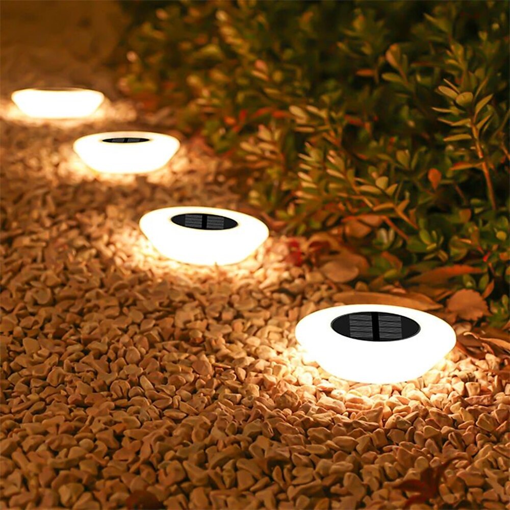 4 stücke solar boden licht solar rasen lichter wasserdicht im freien garten lampe led boden lichter für garten hof einfahrt terrasse rasen dekoration Lightinthebox