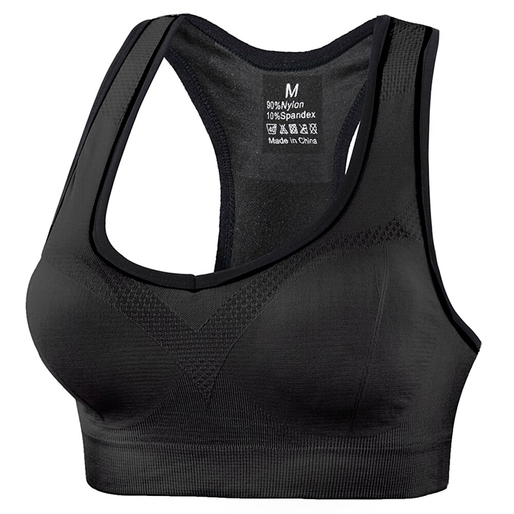 Damen Gurt Sport Bustier bh Yoga Top BH-Oberteil Herbst Feste Farbe Schwarz Himmelblau Spandex Yoga Fitness Fitnesstraining Sport-BHs BH-Oberteil Shirt Sport Sportkleidung Atmungsaktiv Komfortabel Lightinthebox