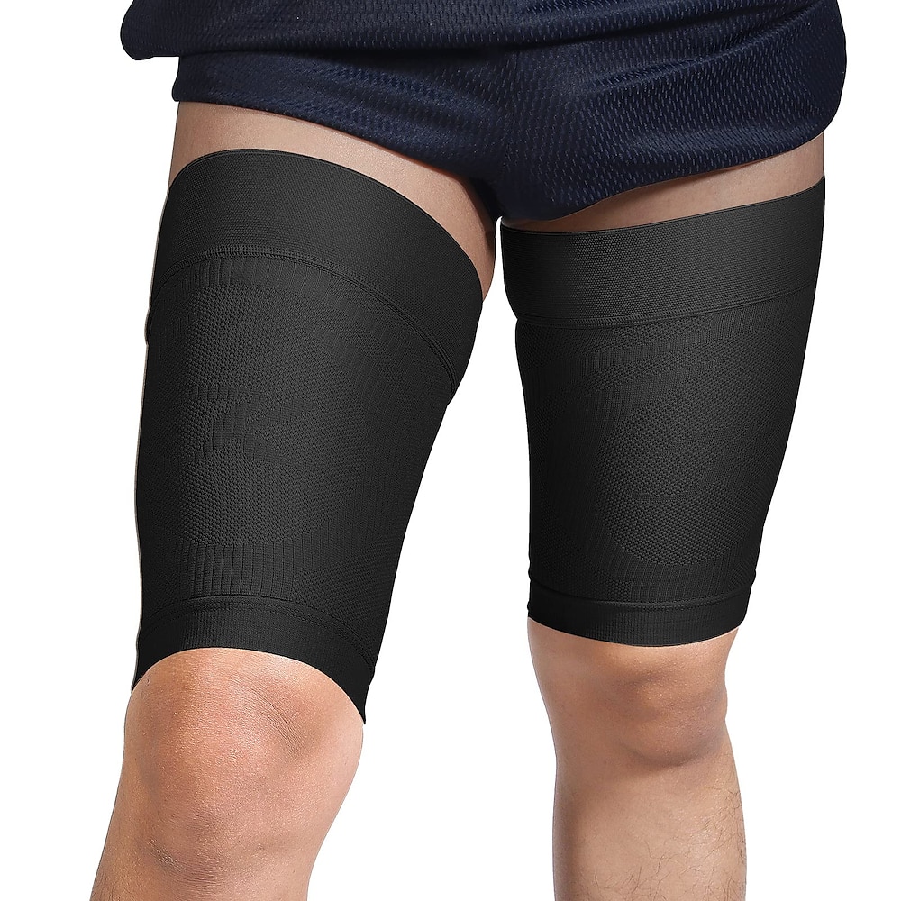 Kompressionsstulpen für die Oberschenkel, Unisex, Kompressionsstulpe für die Kniesehne zur Schmerzlinderung im Quadrizeps, Oberschenkelbandage, ideal für Laufsportverletzungen, Oberschenkelstulpen Lightinthebox