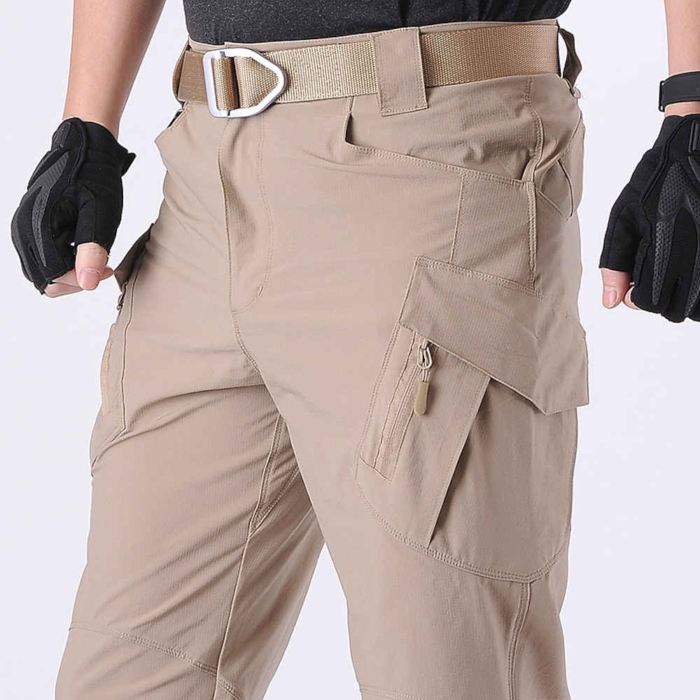 Herren Cargohose Cargohosen Cargohose Taktische Hose Hose Hosen Wanderhose Elastische Taille Multi Pocket Glatt Wasserdicht Schnelltrocknend In voller Länge Outdoor Casual Campen und Wandern Modisch Lightinthebox