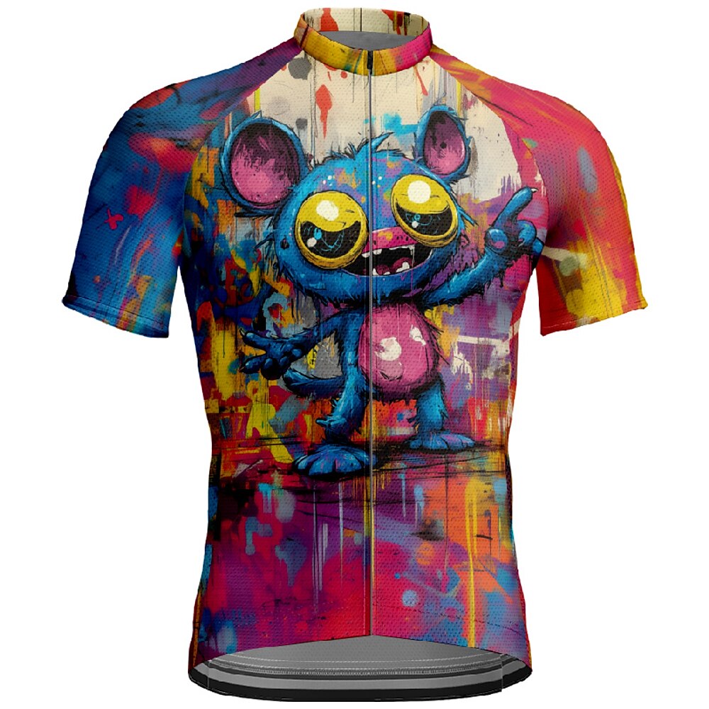 Herren Radtrikot fahrradbekleidung Fahrradtrikot Kurzarm Fahhrad T-Shirt Trikot mit 3 Gesäßtaschen MTB Mountain Atmungsaktiv Schnelltrocknend Anatomisches Design Schweißtransportierend Gelb Lightinthebox