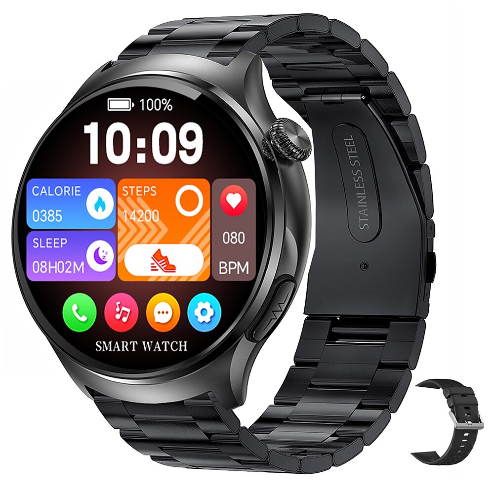 imosi mt600 Smart Watch 1,56 Zoll AMOLED Smartwatch Fitness Laufuhr Bluetooth EKG PPG Temperaturüberwachung Schrittzähler Kompatibel mit Android iOS Damen Herren Freisprecheinrichtung Wasserdicht Lightinthebox