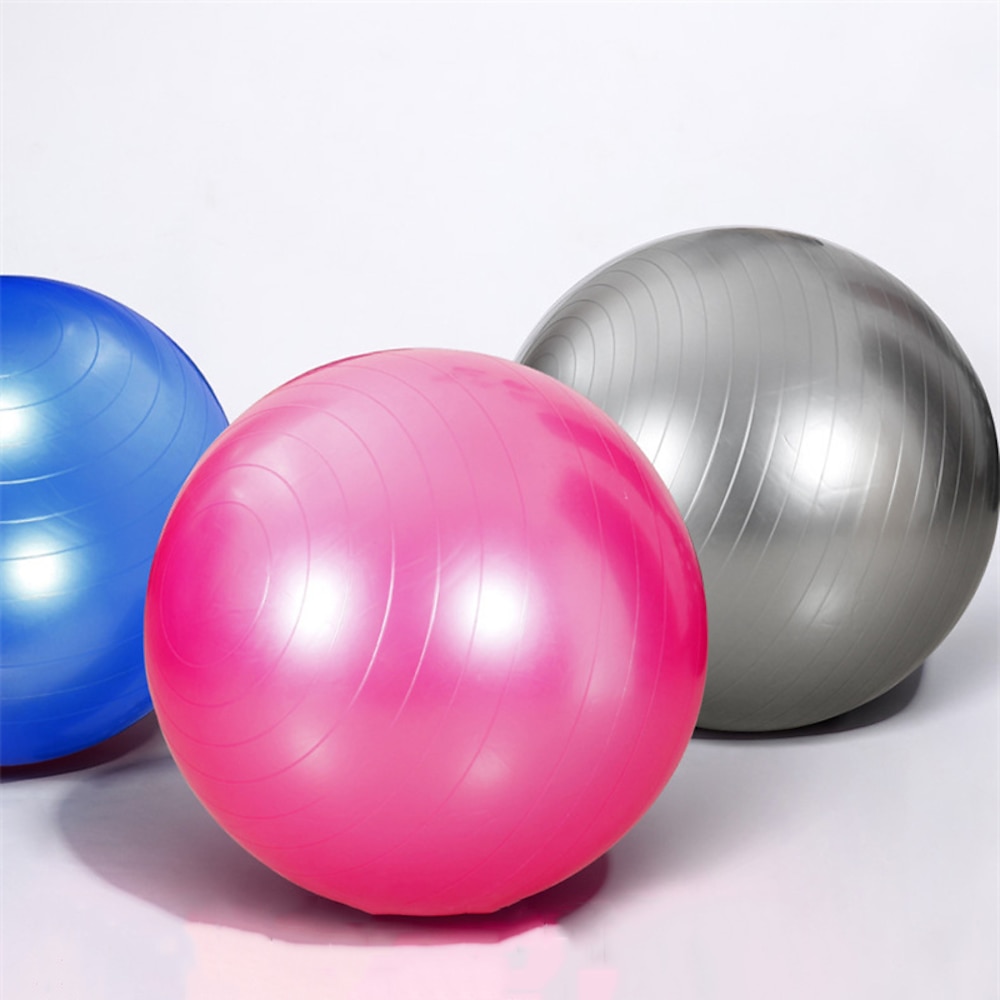 PVC-verdickter explosionsgeschützter Yogaball 55 cm Yoga-Fitnessball Pilatesball umweltfreundlich elastisch rutschfest formend Bauchstraffung Beine Damen Taillenformung Lightinthebox