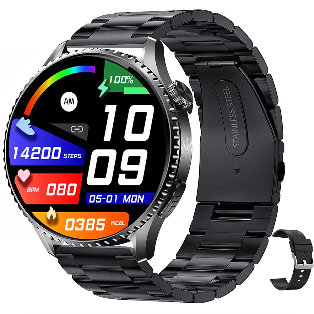 iMosi MT800 Smartwatch 1.56 Zoll Smartwatch Fitnessuhr Bluetooth EKG PPG Temperaturüberwachung Schrittzähler Kompatibel mit Android iOS Damen Herren Freisprechanlage Wasserdicht Mediensteuerung IP Lightinthebox