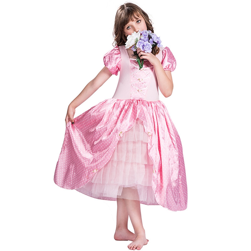 Böse Hexe Prinzessin Peach Glinda Kleid Kostüm Tüll-Kleider Mädchen Film Cosplay Kostüme zum Thema Film und Fernsehen Halloween Karneval Leistung Party Bühne Lightinthebox