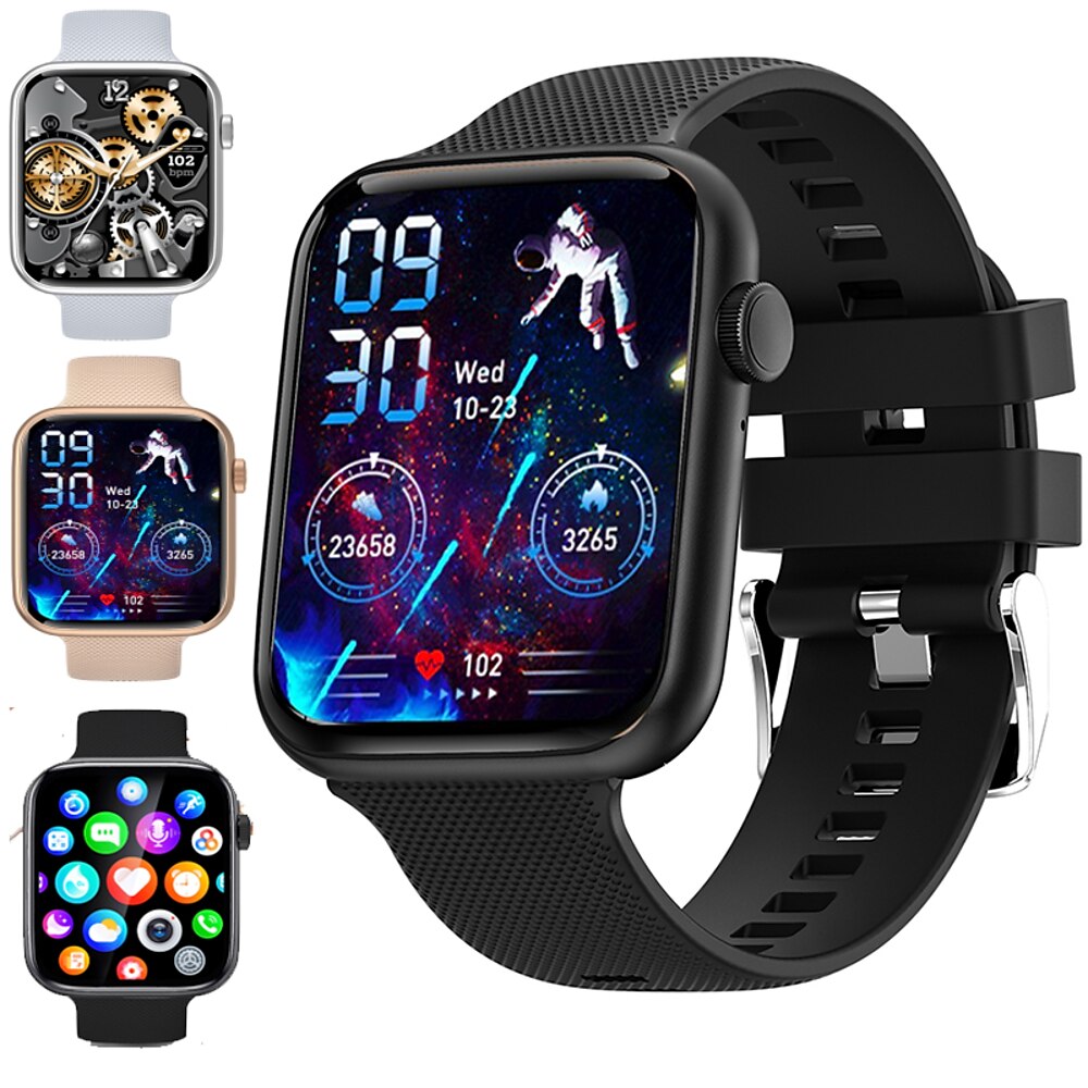 iMosi HT15 Smartwatch 1.85 Zoll Smartwatch Fitnessuhr Bluetooth Schrittzähler Anruferinnerung Schlaf-Tracker Kompatibel mit Android iOS Damen Herren Freisprechanlage Wasserdicht Mediensteuerung IP 67 Lightinthebox