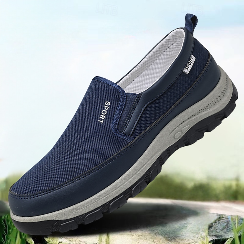 Slip-On-Outdoor-Wanderschuhe für Herren - atmungsaktive, leichte Mesh-Sneaker zum Wandern, Reisen und für die Freizeit Lightinthebox