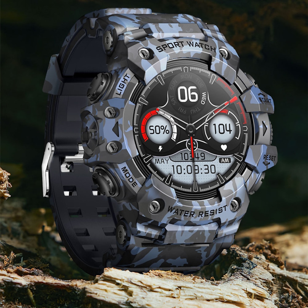 lc21 Sport-Smartwatch Bluetooth-Anruf Taschenlampe Kompass wasserdicht dreifach gesichert Outdoor-Herzfrequenz Gesundheitsüberwachung Taschenlampe Kompass Schrittzähler Schlaf Herzfrequenz Blutdruck Lightinthebox