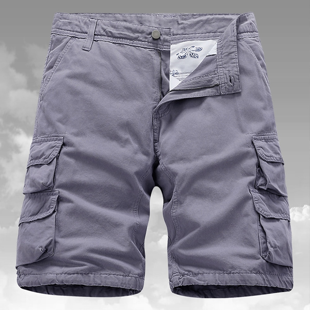 Herren Cargo Shorts Kurze Hosen Shorts Kurze Hosen Kurze Hose für Wanderer Multi Pocket Gerade geschnitten Glatt Feuchtigkeitsableitung tragbar In voller Länge Outdoor Täglich Campen und Wandern Lightinthebox