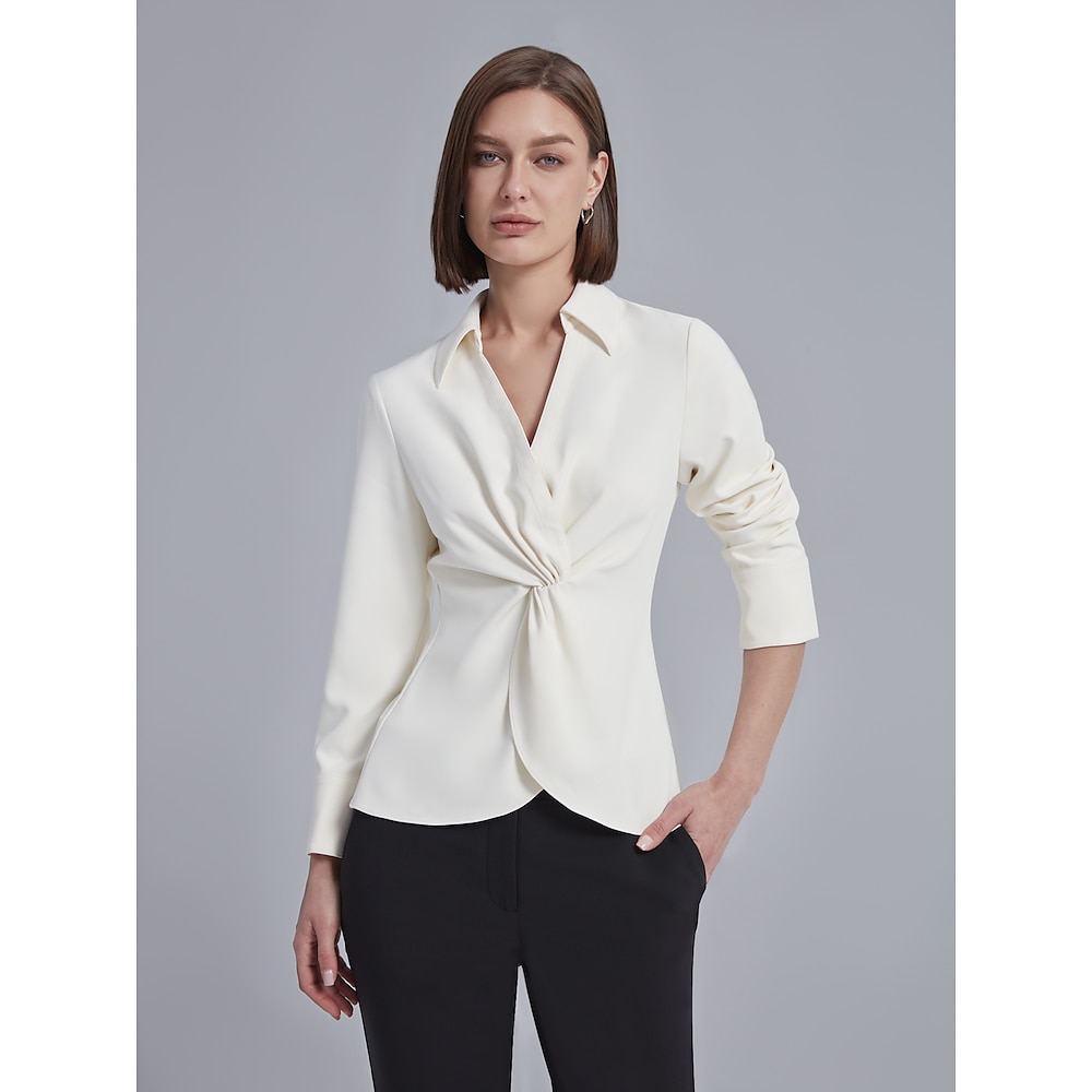 Bluse mit Twist-Front Lightinthebox