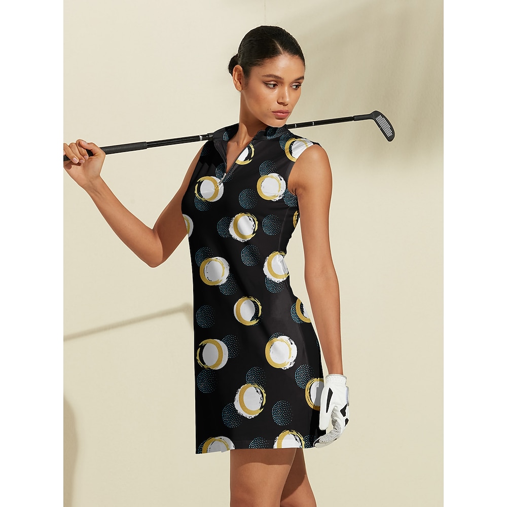 Damen Golfkleid Schwarz Ärmellos Damen-Golfkleidung, Kleidung, Outfits, Kleidung Lightinthebox