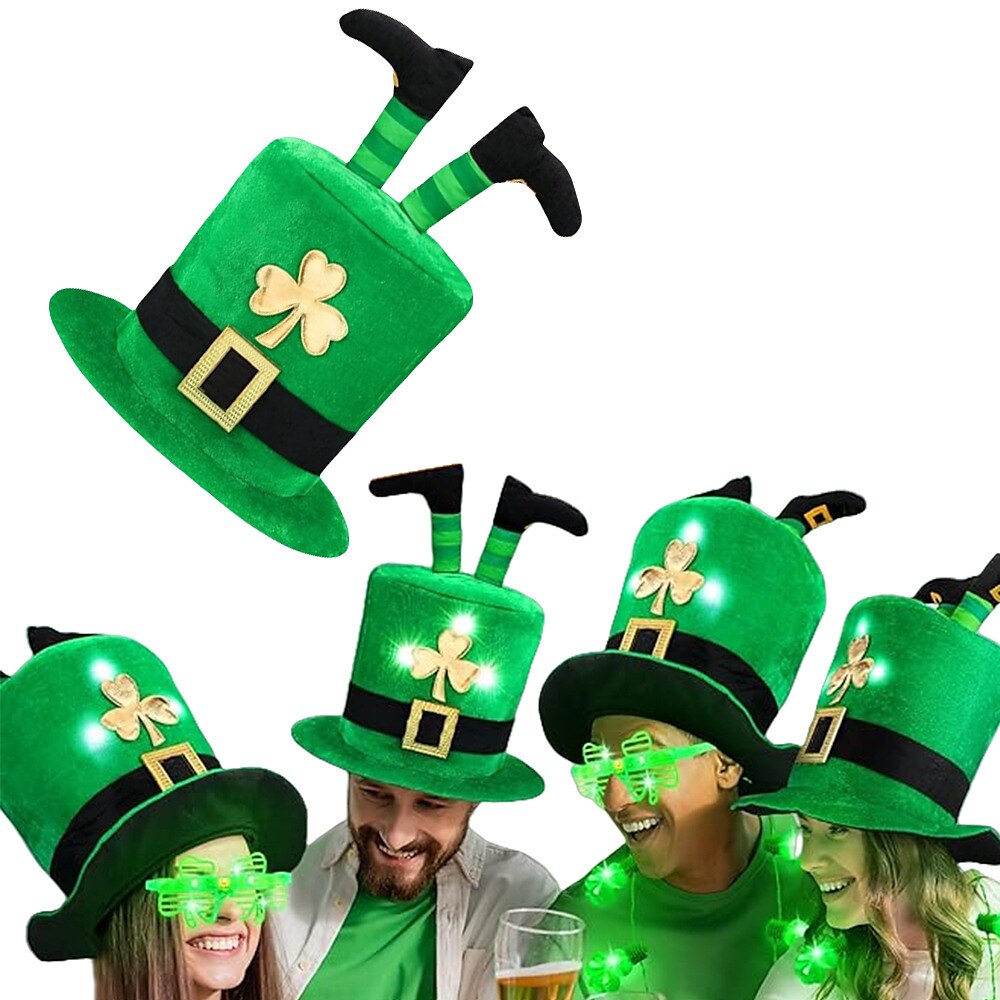 St. Patrick's Day Kobold Clover irisch Faschingskostüme Erwachsene Herren Damen Cosplay Leistung Party Bühne Halloween Karneval St. Patricks Day Einfaches Karnevalskostüm Lightinthebox