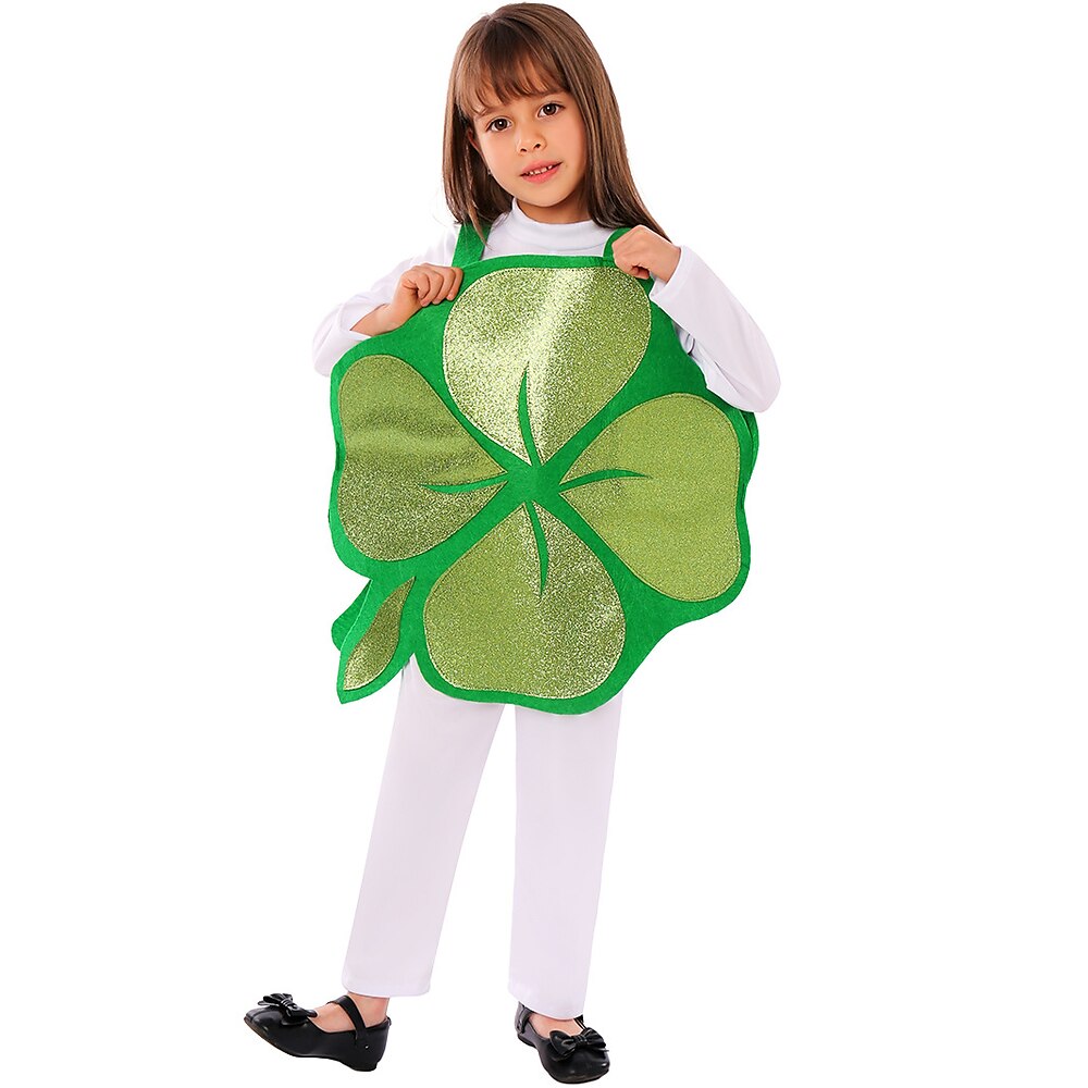 St. Patrick's Day Clover irisch Faschingskostüme Cosplay Kostüm Kinder Jungen Mädchen Cosplay Leistung Party Bühne Halloween Karneval St. Patricks Day Einfaches Karnevalskostüm Lightinthebox