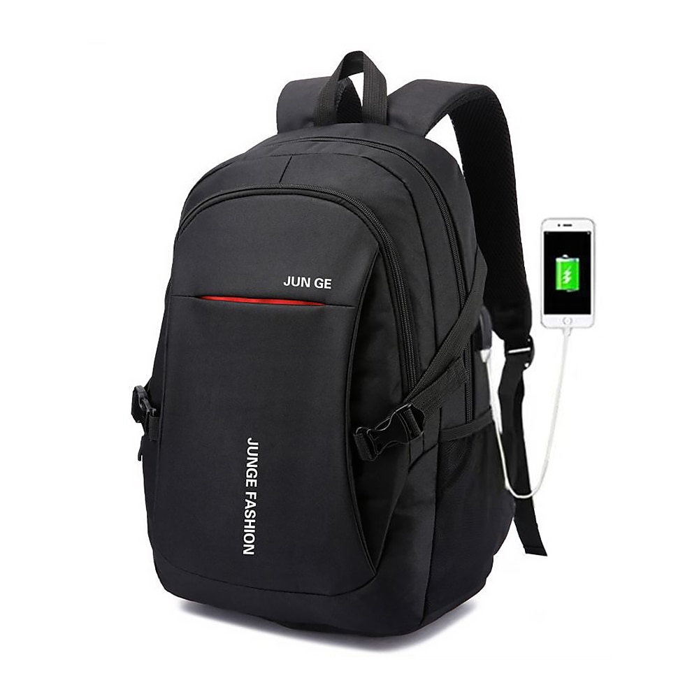 Herren-Rucksack mit USB-Ladefunktion - robuste, wasserdichte Reisetasche für Schule, Arbeit und Outdoor-Aktivitäten Lightinthebox