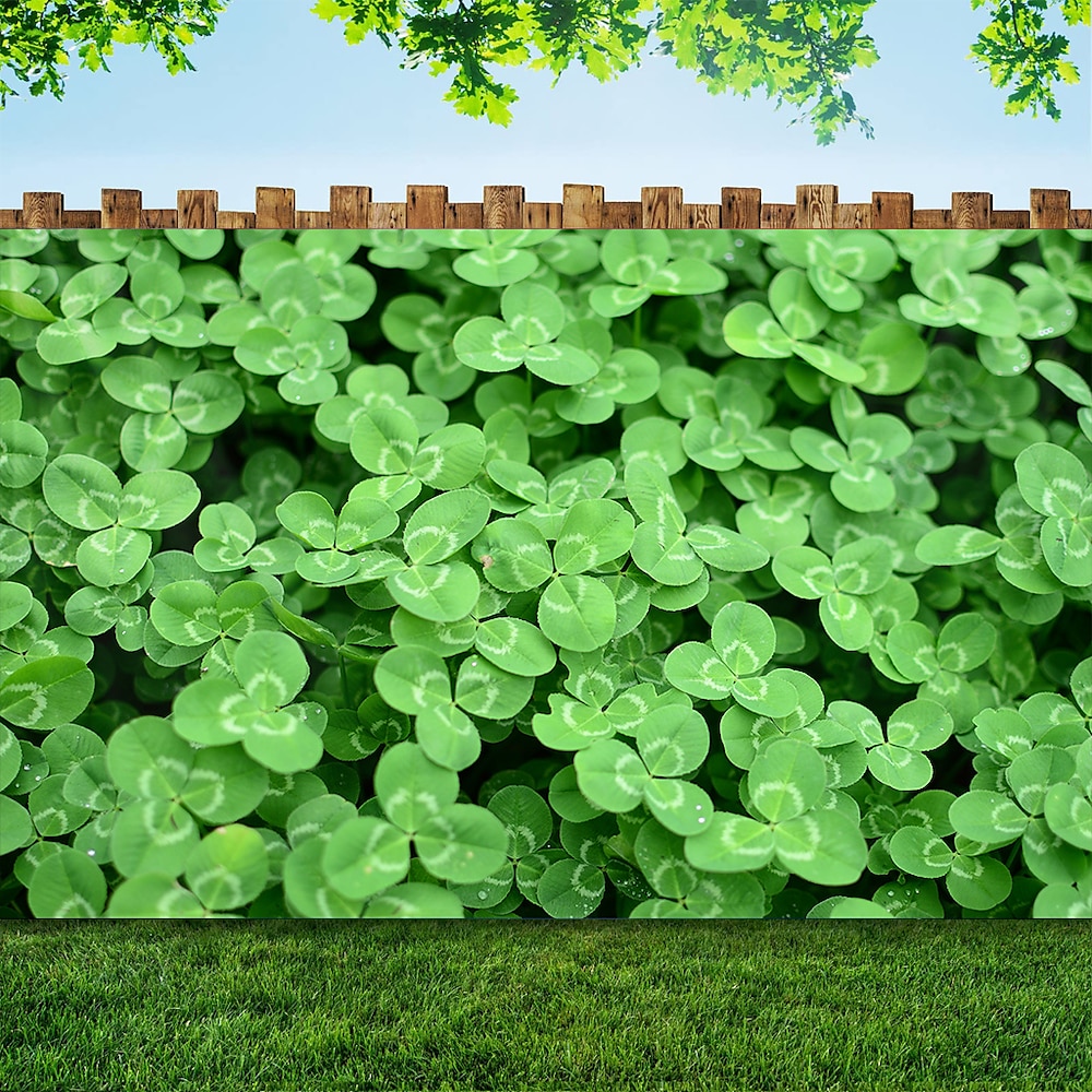 St. Patrick's Day Wandteppich Kleeblätter Wandkunst großer Wandteppich Wandbild Dekor Fotografie Hintergrund Decke Vorhang Haus Schlafzimmer Wohnzimmer Dekoration Lightinthebox