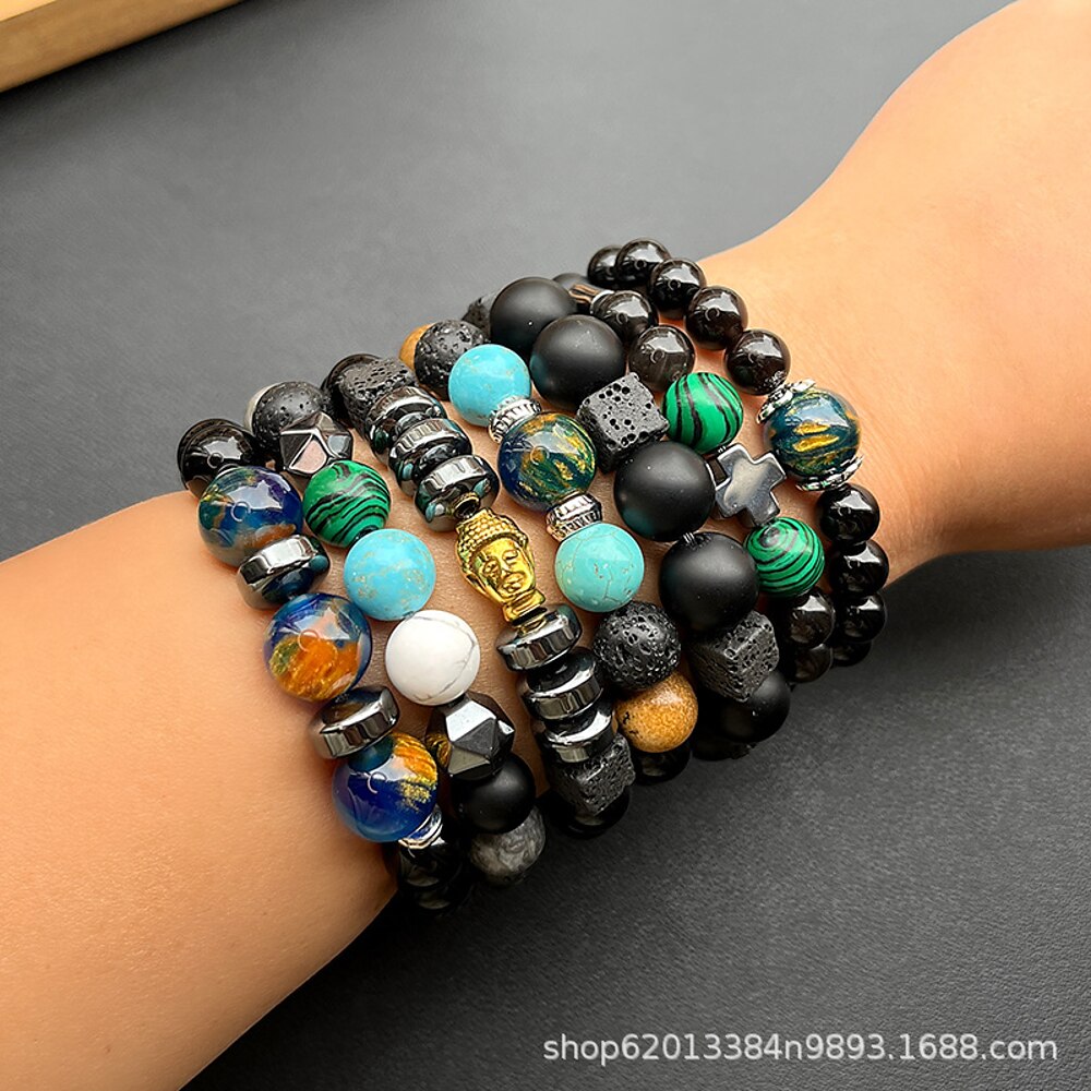 Glasperlen Totem-Serie Vintage Kunststoff Armband Schmuck 019-Sieben / 019-Modell 4 / 019-Modell 3 Für Festival Lightinthebox