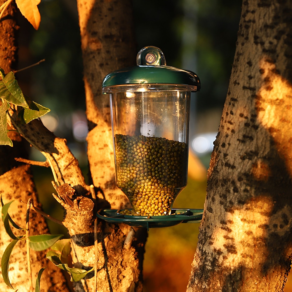 Vogelfutterspender fürs Fenster Vogelhäuschen mit starkem Saugnapf zum Aufhängen garantiert trockenes Futter 500ml Füllvolumen Lightinthebox