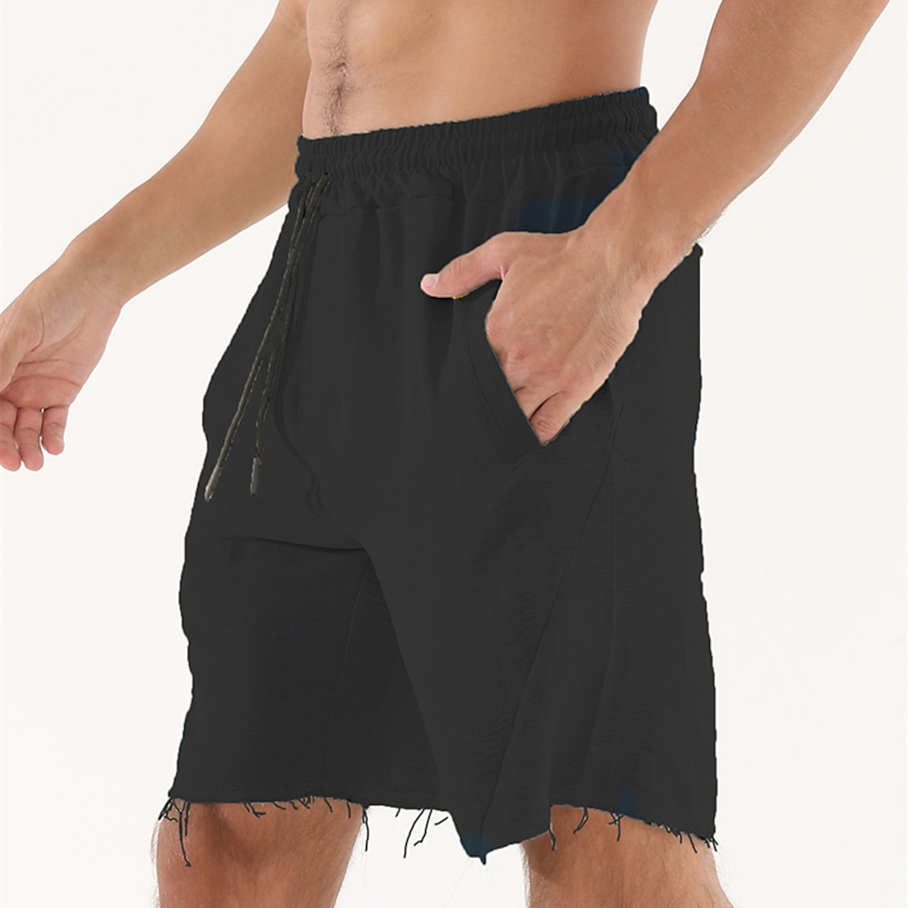 Herren Sportliche Shorts Shorts Kurze Hosen Kurze Sporthose Kurze Sporthose Sport Shorts Tasche Kordelzug Elastische Taille Glatt Komfort Schnelltrocknend Knielänge Sports Outdoor Täglich Ausgehen Lightinthebox