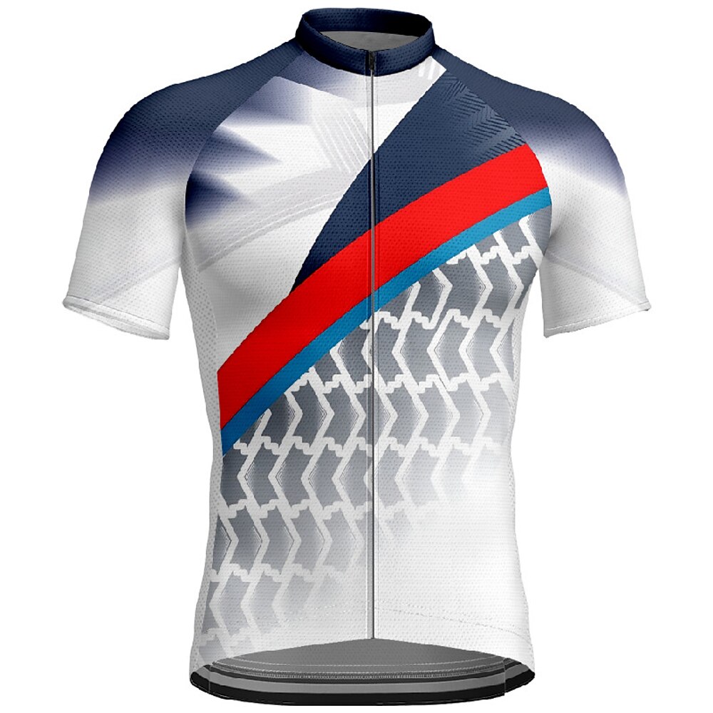 Herren Radtrikot fahrradbekleidung Fahrradtrikot Kurzarm Fahhrad T-Shirt Trikot mit 3 Gesäßtaschen MTB Mountain Atmungsaktiv Schnelltrocknend Anatomisches Design Schweißtransportierend Waldgrün Gelb Lightinthebox