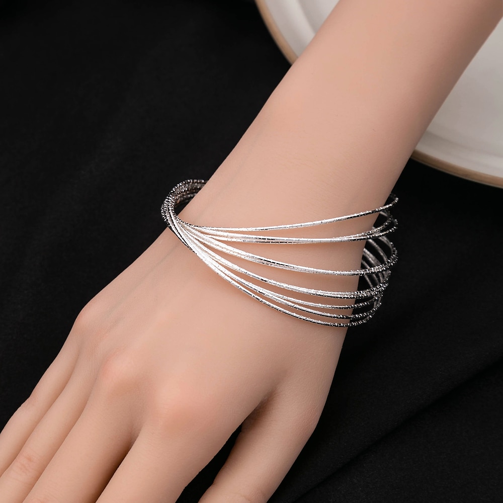 Damen Armreife Schick Kostbar Stilvoll Aleación Armband Schmuck Silber Für Party Lightinthebox