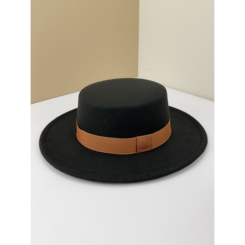 Hüte Polyester Fedora-Hut Hochzeit Elegant Vintage Mit Band-Bindung Kopfschmuck Kopfbedeckung Lightinthebox