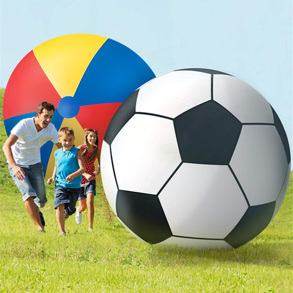 70-150cm Strandball riesiger aufblasbarer Fußball übergroße aufblasbare Wasserbälle für Erwachsene Schwimmbad Strandspielzeug Schwimmbadparty Lightinthebox