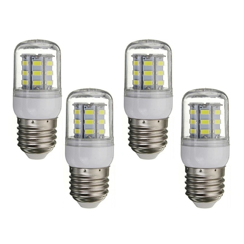 4 Stück E14 E27 LED Mais Glühbirnen 3W 12V 5730 SMD 24 LEDs Birnen Lampen weiß warmweiß für Home Office Bar Deckenleuchte Wandleuchte Lightinthebox