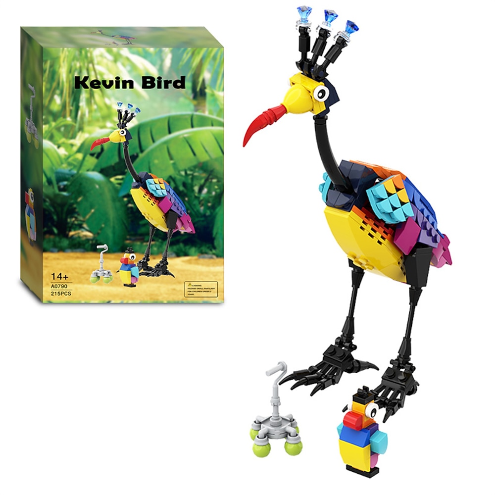 Bausteine-Set „Kevin Bird", Spielzeug für Erwachsene und Kinder, kompatibel mit Modellbausatz „Oben" 43217 (215 Teile) Lightinthebox