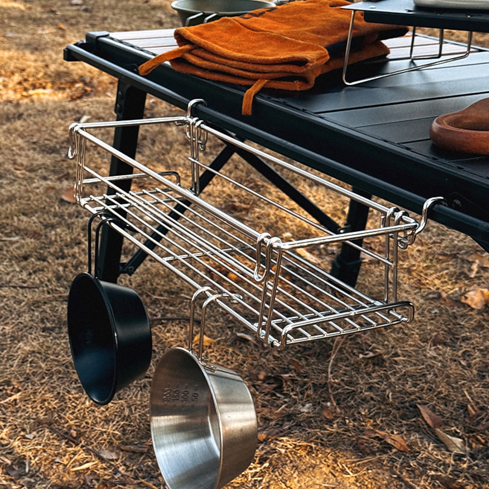 1 Stück Outdoor-IGT-Tischverlängerung aus Aluminium, leichtes, tragbares Campingzubehör für einfache Lagerung und zusätzlichen Platz, perfekt für Grillabende, Wanderungen und Picknicks. Lightinthebox