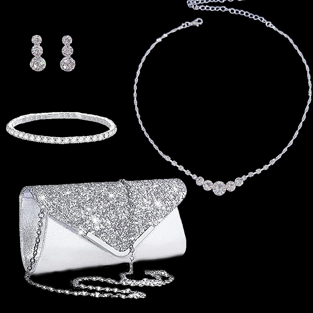 Brautschmuck-Sets 1 Aleación Ohrringe Halsketten Armbänder Damen Stilvoll Luxus Niedlich Schick Freude Schmuck-Set Für Party Lightinthebox