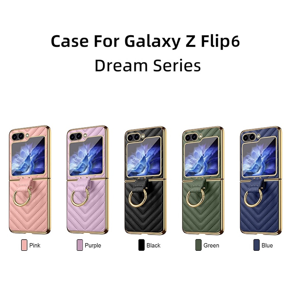 Handy Hülle Handyhüllen Für Samsung Galaxy Z Flip 6 Z Flip 5 Z Flip 4 Z Flip 3 Rückseite Inhaber anrufen Stoßresistent Retro PU-Leder Lightinthebox