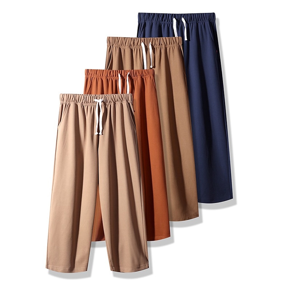 Damen Chinesisch Chino Modisch Basic Capris Mittlere Taillenlinie Glatt Tasche Kordelzug Komfort Draussen Unelastisch Urlaub Strasse Täglich Kastanienbraun Dunkelbraun Dunkelmarine Khaki Sommer Lightinthebox