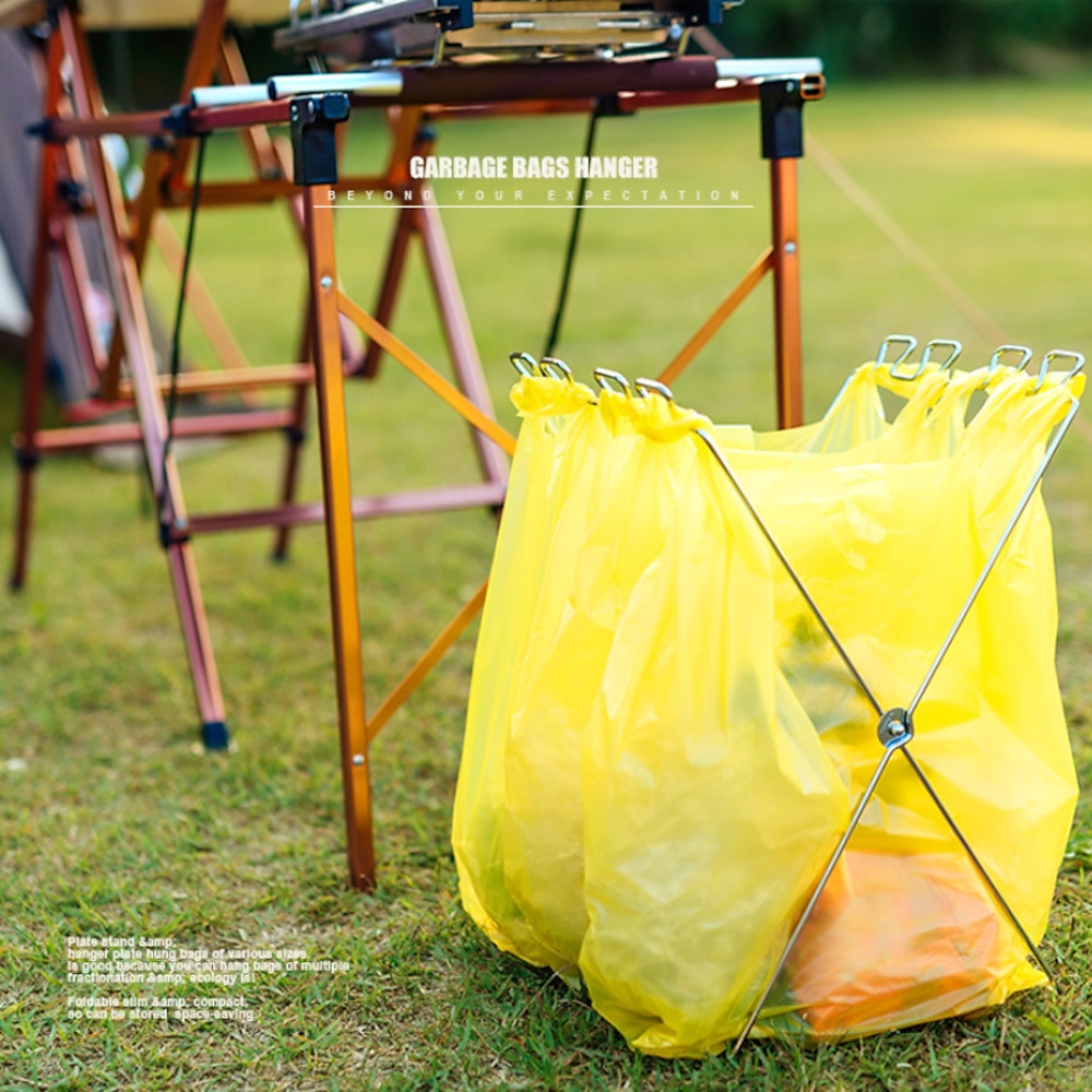 1 Müllsackhalter für Outdoor-Camping. Tragbar und langlebig. Praktische Müllaufbewahrung für Outdoor-Aktivitäten. Einfach aufzustellen und zu reinigen. Kompaktes Design für Wanderungen, Picknicks und Lightinthebox