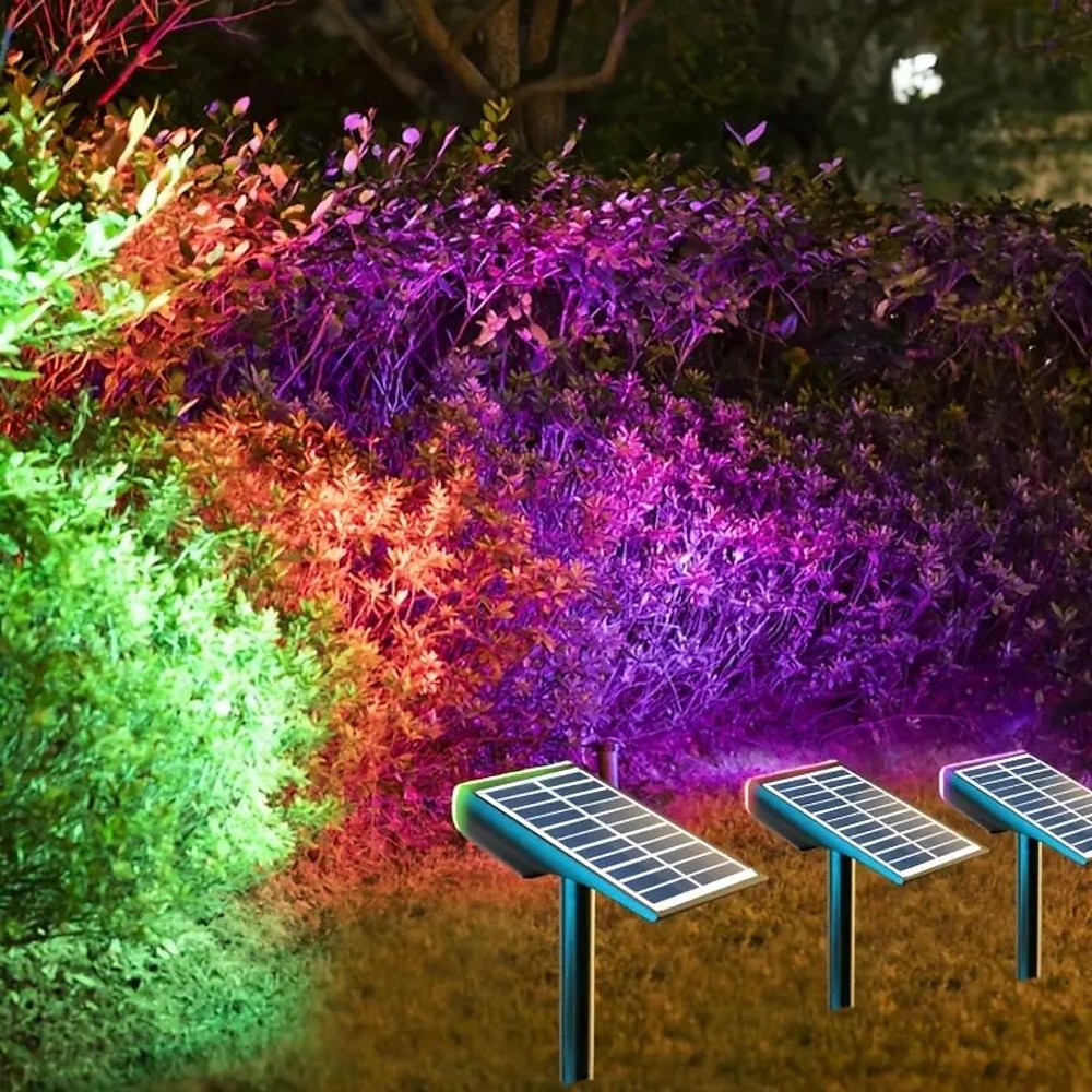 Solar-Strahler 9 LEDs wasserdichtes Flutlicht für den Außenbereich für Garten, Schwimmbad, Teich, Innenhof, Landschaftsdekorbeleuchtung Lightinthebox