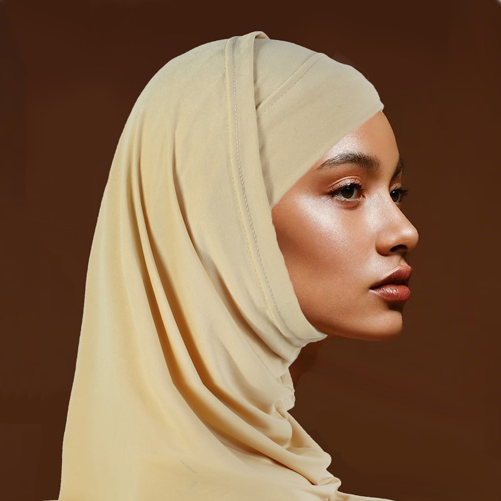 Damen Kopfbedeckungen Hijab-Schals Kopftuch Religiös Dubai islamisch arabisch Muslim Ramadan Erwachsene Schal Lightinthebox